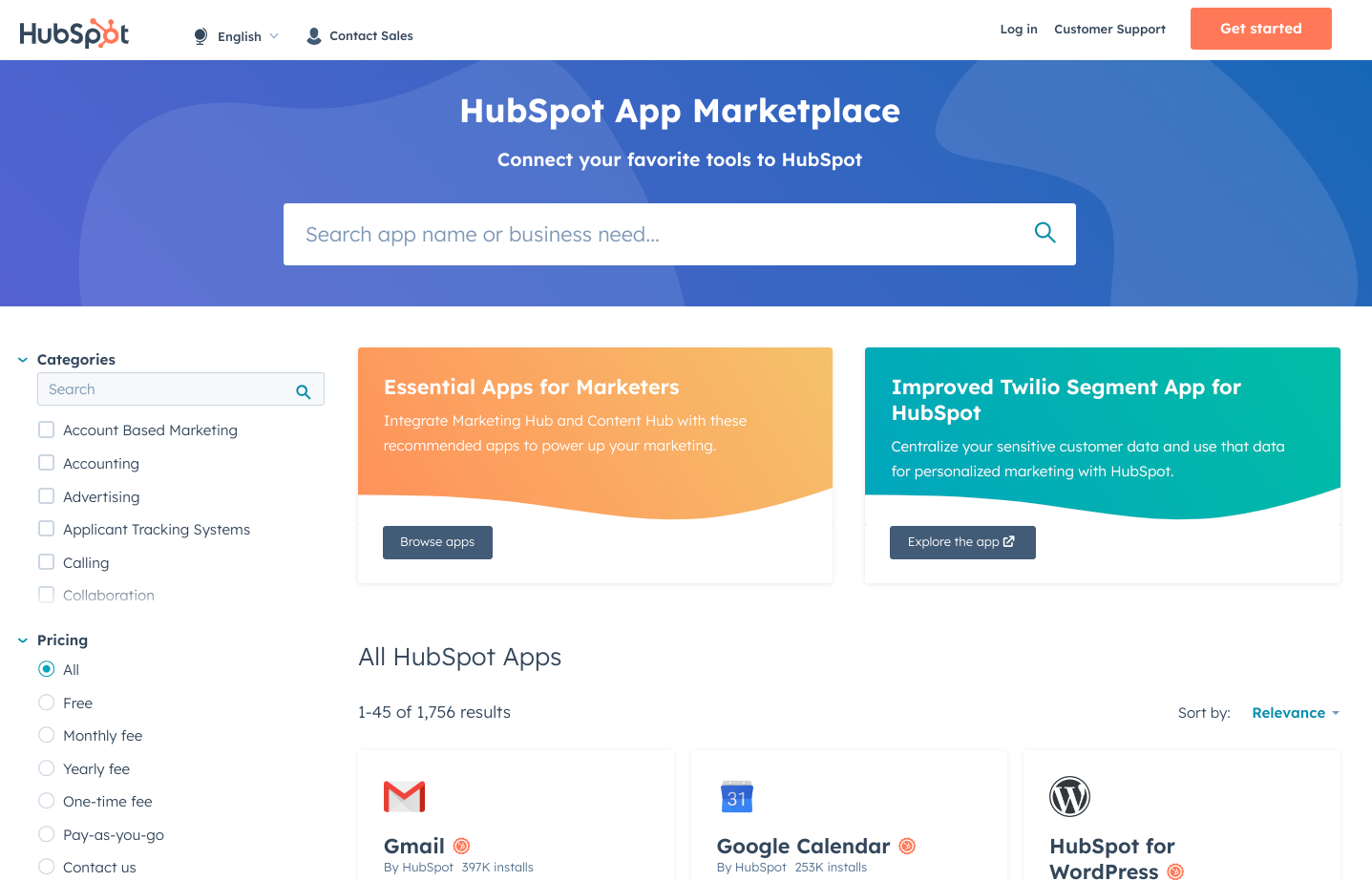 HubSpot's App Marketplace is effectively an aggregator of Integration Partnerships.