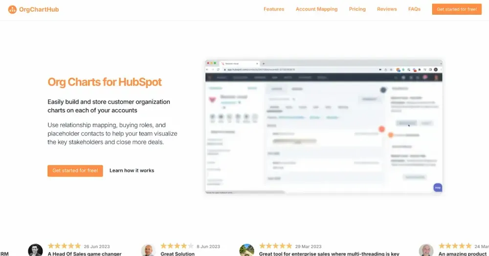 OrgChartHub is a perfect example of an "ecosystem entrepreneur" app - built entirely for HubSpot.